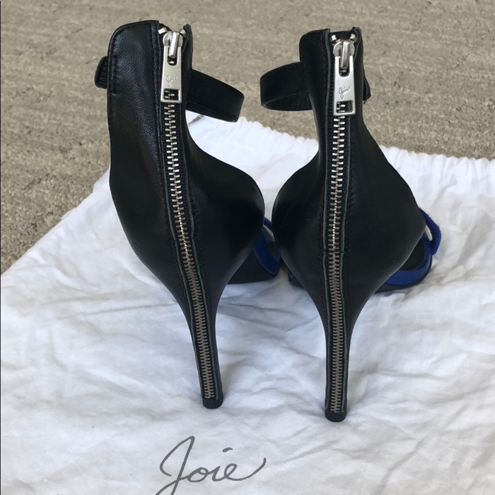 Joie blue and black heels